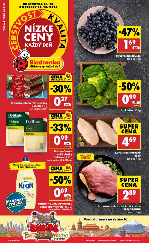 Biedronka leták – strana 1