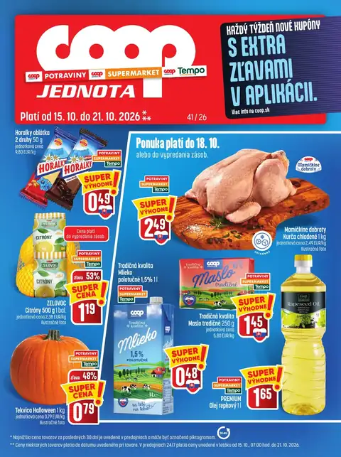 Coop leták – strana 1