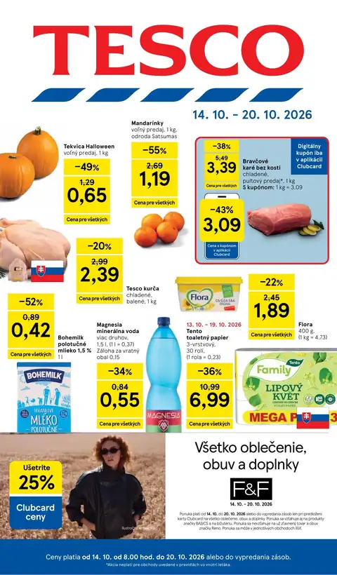 Tesco leták – strana 1